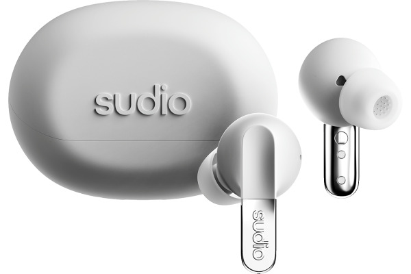 SUDIO Noise Cancelling Earbuds N3PROWHT N3 Pro, White, Wireless
