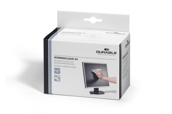 DURABLE Screen Clean 50 578702 Reinigungstücher 50 Stück