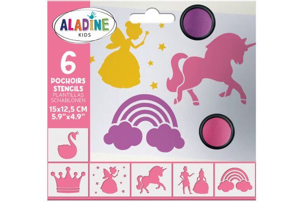 ALADINE Schablone Kids 81395 Prinzessin 6 Stück