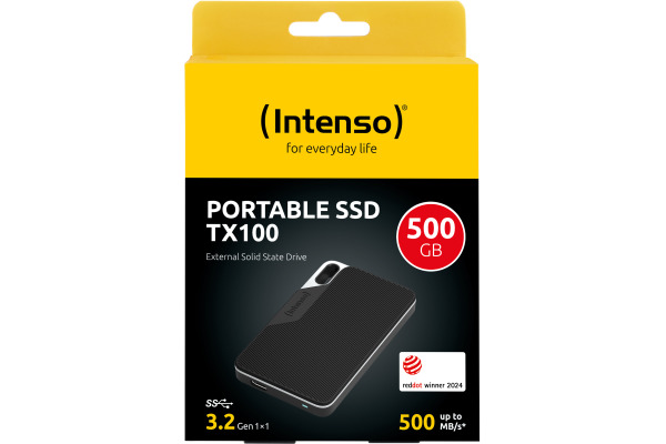 INTENSO External SSD TX100 500GB 3826451 USB 3.2, black