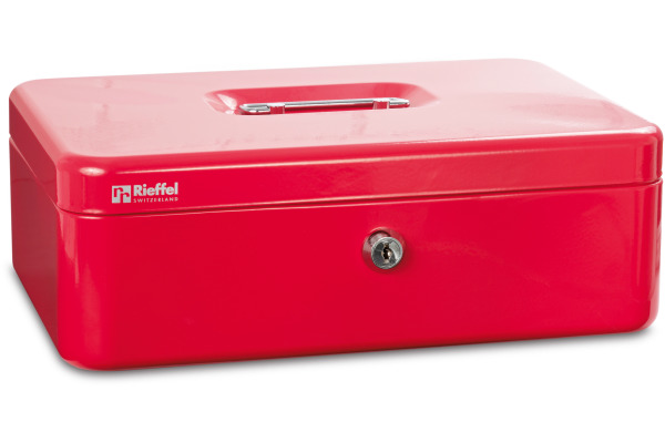 RIEFFEL Geldkassette Valorit A19089 7,7x20,7x15,7cm rot