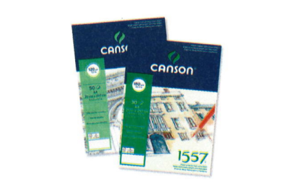 CANSON Skizzenblock 1557 A5 204127407 weiss, 120g 50 Blatt