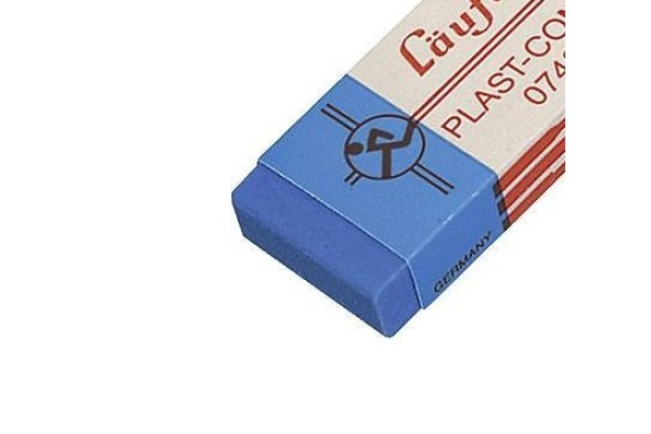 LÄUFER Plast-Combi Radierer 46x20x9mm 07400 mit Kartonmanschette