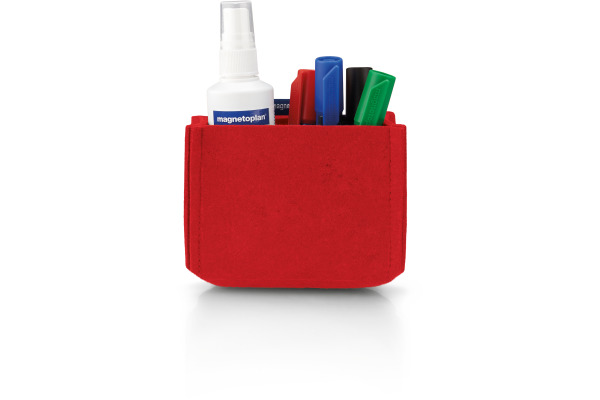 MAGNETOP. Stiftehalter magnetoTray M 1227706 rot, Filz recyceled