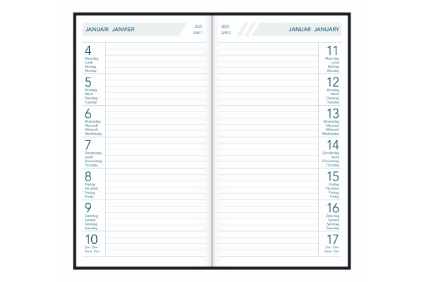 AURORA Agenda Fashion Timeplan 2026 2312M 1W/1S ass. ML 9x16.5cm