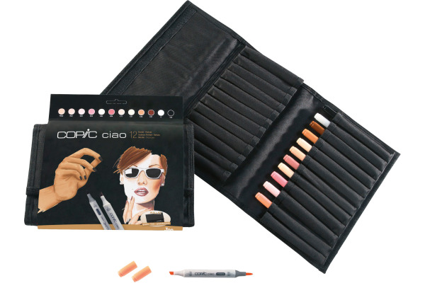 COPIC Marker Ciao 22075735 12er Set,Wallet Poträtfarben