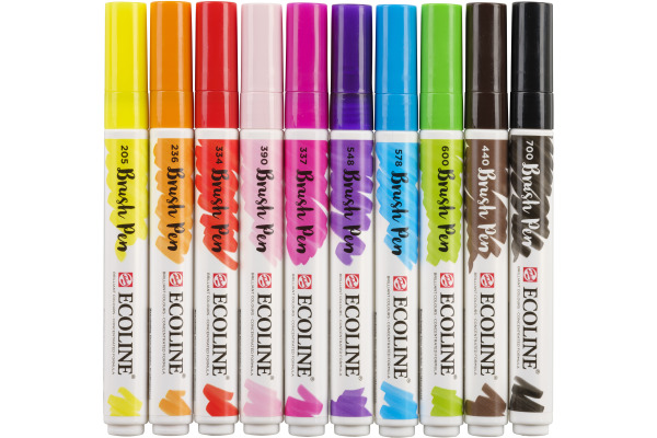 TALENS Ecoline Brush Pen Set 11509813 ass. Bright 10 Stück