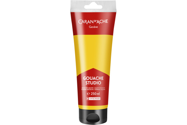 CARAN D'A Deckfarbe Gouache 250ml 2333.240 gelb, Studio