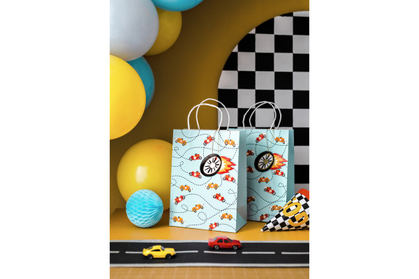 PARTYDECO Geschenktasche 18x10.5x25cm TNP31 Autos