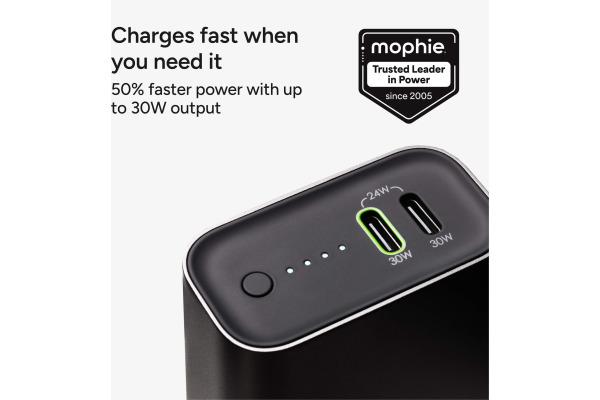 MOPHIE Powerstation 10000mAh 401114330 30W, Black