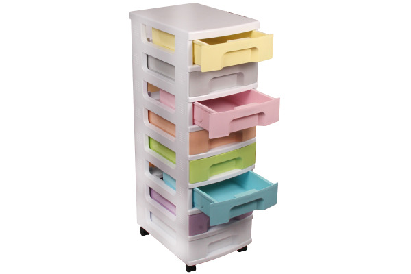 USEFULBOX Schubladenbox 8 Schubladen 68507600 transp./bunt 30x42x93cm