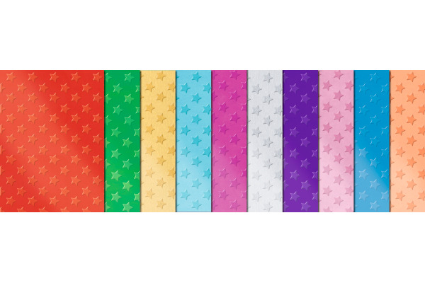 URSUS Bastelfolie Alu 23x33cm 7990099 90g, farbig ass. 10 Blatt