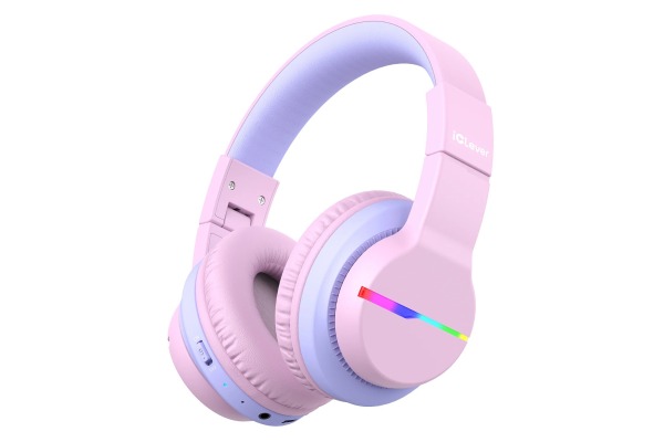 ICLEVER Kids Bluetooth Headphones C03-1702N BTH12, LED, 55h, pink