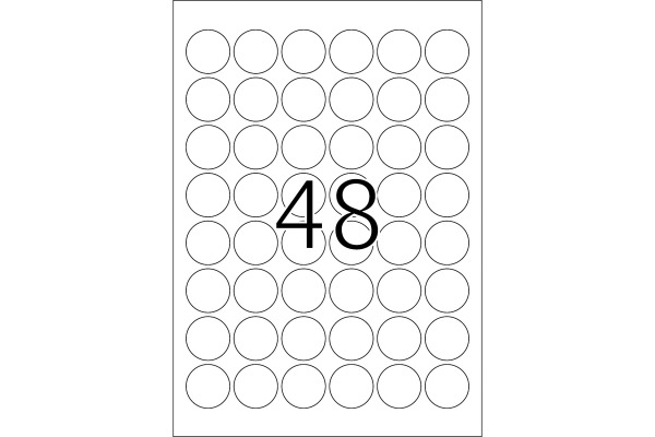 HERMA Markierungspunkte 13mm 1869 schwarz 240 Stück