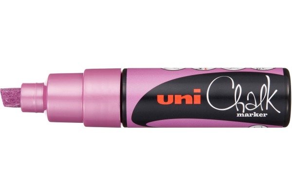 UNI-BALL Chalk Marker 8mm PWE-8K PI Metallic rosa