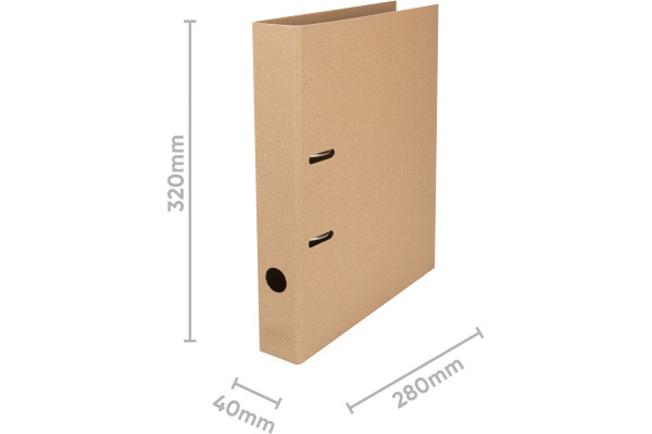 BIELLA Ordner Minimal Design 4cm 11440410U braun A4