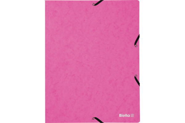 BIELLA Gummibandmappe A4 17840140U rosa, 355gm2 200 Bl.