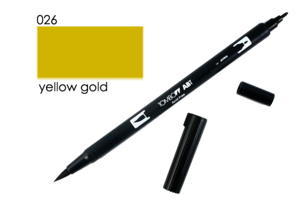 TOMBOW Dual Brush Pen ABT 026 yellow gold