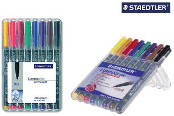 STAEDTLER Lumocolor permanent S 313 WP8 8 Farben ass.