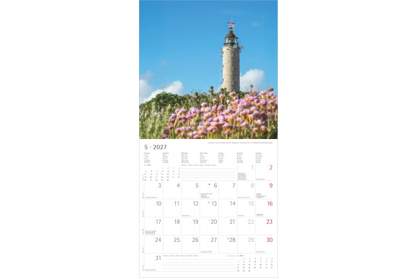 ALPHA EDI Bildkalender 2027 161873 Leuchttürme ML 30x30cm