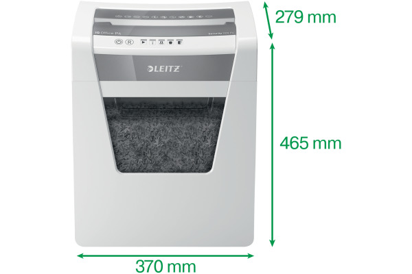 LEITZ Aktenvernichter IQ 80032000 Office, P-4, 23lt
