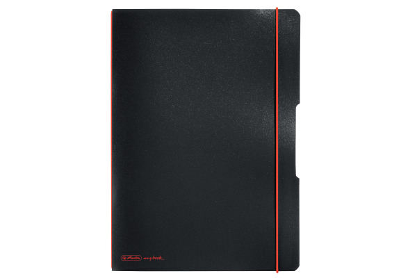HERLITZ Notizheft My.Book A4 11361508 kariert, liniert, schwarz