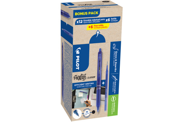 PILOT Frixion Clicker Bonuspack 150.040.8 12+12 Refills blau