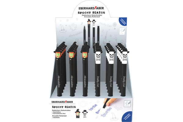 EBERHARD Gelschreiber Erase It Display 560172 Halloween Edition 30 Stück