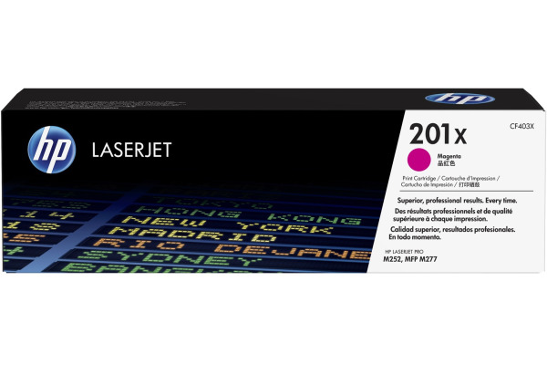 HP Toner-Modul 201X magenta CF403X CLJ Pro M252/MFP277 2300 S.