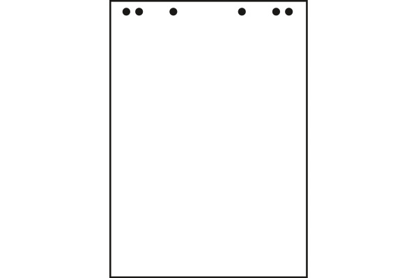 LANDRE Flipchart-Block 65x98cm 30000267 80g, blanko 5x20 Blatt