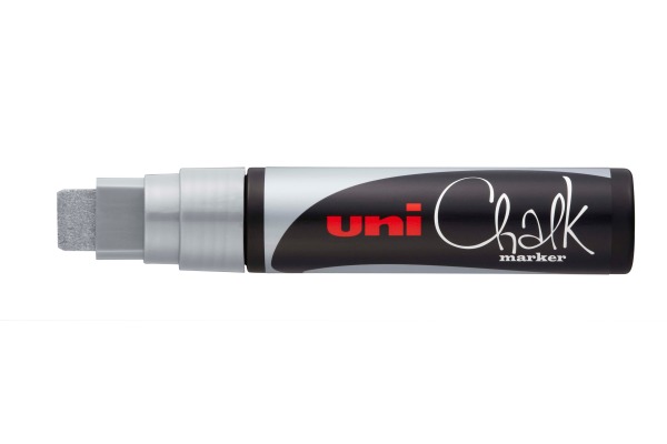 UNI-BALL Chalk Marker 15mm PWE-17K silber, Keilspitze