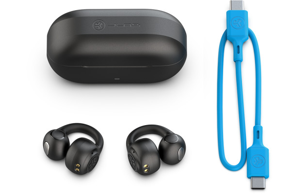 JLAB Flex Open Air Clip Earbuds IEUEBFLEX True Wireless, Black