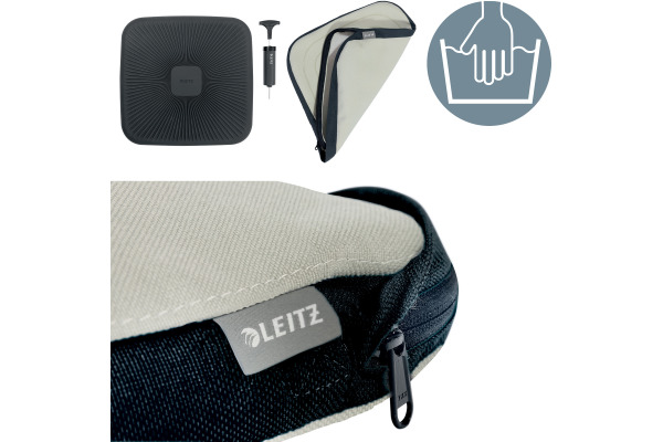 LEITZ Sitzkissen Ergo Active 654000-85 hellgrau mit Stoffbezug