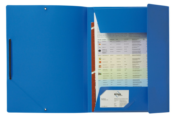 KOLMA Gummizugmappe Penda A4 11.067.05 opak blau