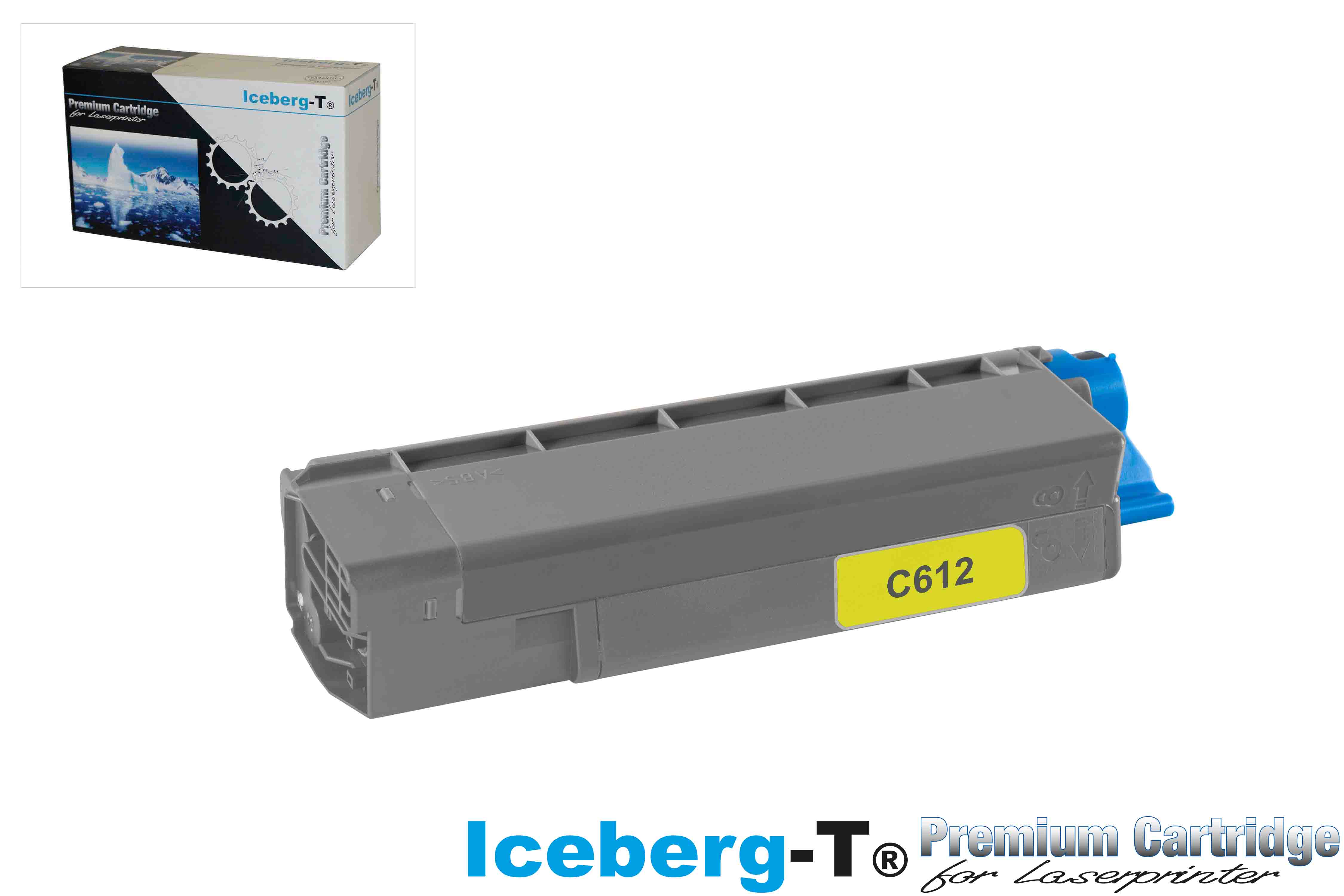 Iceberg-T Toner OKI C612 6'000 Seiten, yellow