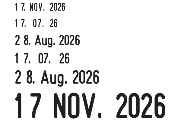 TRODAT Datumstempel D 1000D 18×3mm
