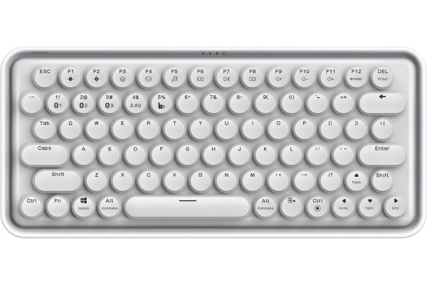 RAPOO Ralemo Pre 5 mech. Keyboard 11585 wireless, White-Silver