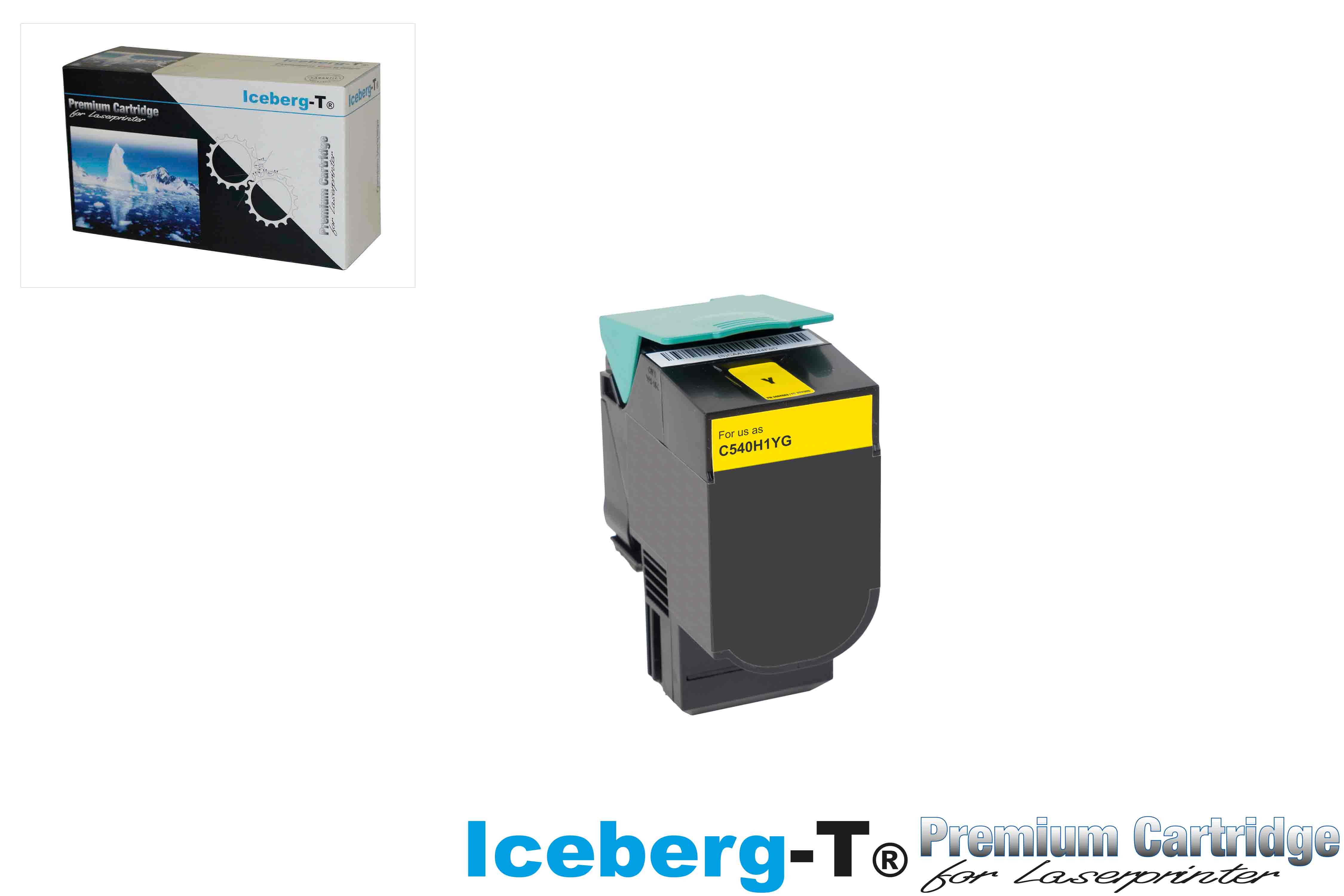 Iceberg-T Toner C540 / X544 2'000 Seiten, yellow