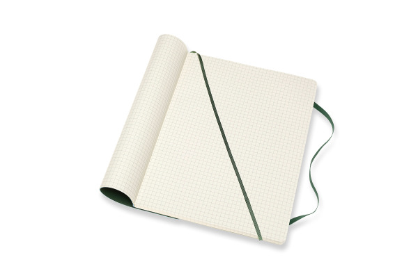 MOLESKINE Notizbuch Classic SC XL 853600073 grün, kariert 5mm 192 Blatt