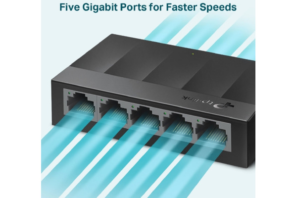 TP-LINK LiteWave 5Port Gigabit Switch LS1005G Desktop Plastic Case
