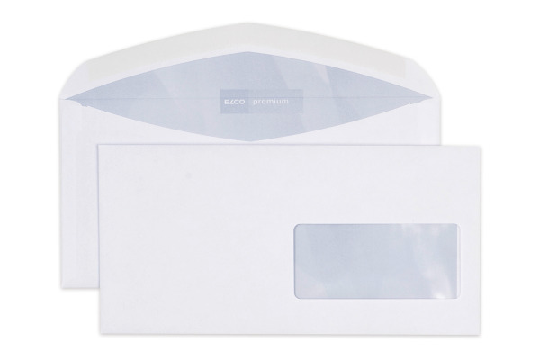 ELCO Couvert Premium m/Fenster C5/6 30496 100g, weiss 500 Stück