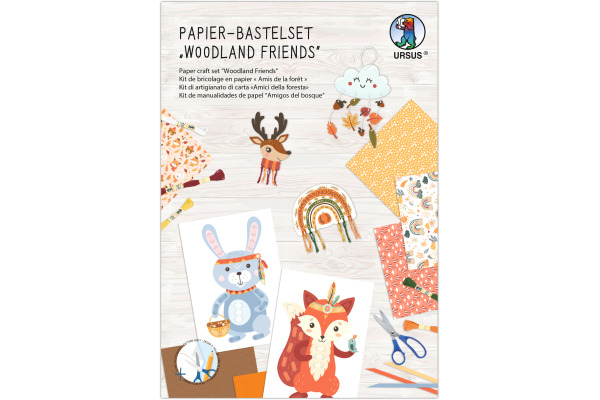URSUS Papier-Bastelset 8080002F Woodland Friends