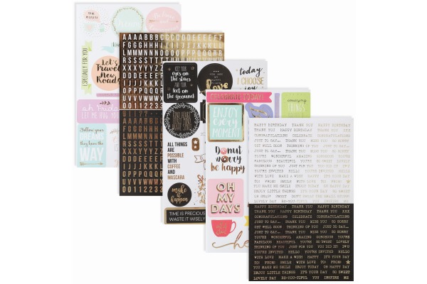 I AM CREA Stickerbook 4087.473 Sprüche, 5 Blatt