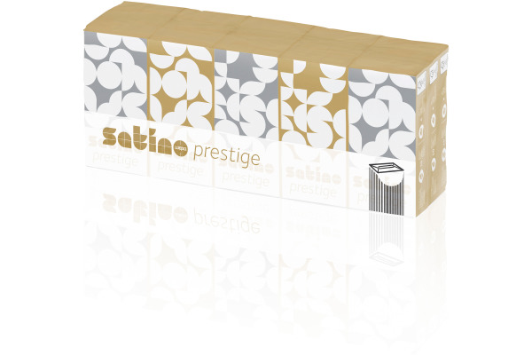 SATINO Taschentücher Satino Prestige 113940 4-lagig, 15 Stk. 10 Blatt