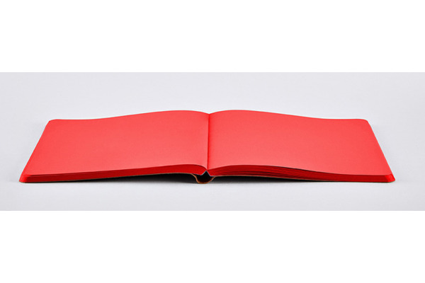 NUUNA Notizbuch NOT WHITE L LIGHT A5 350055218 rot, blanco 176 Blatt