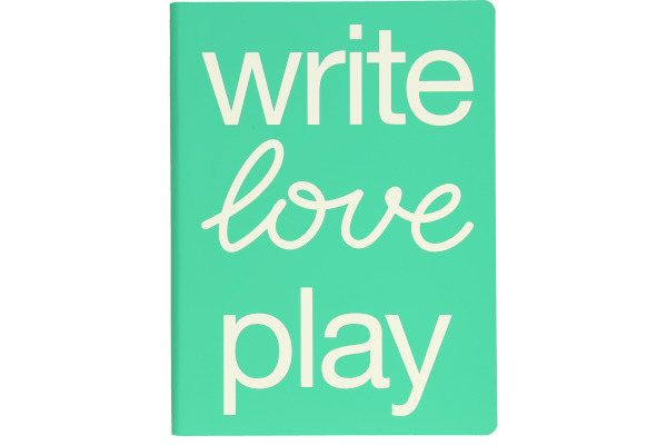 NUUNA Notizbuch GRAPHIC L A5 350056383 WRITE LOVE PLAY,dots 128 Blatt