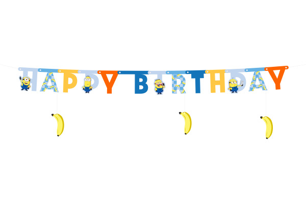 PARTYDECO Girlande Happy Bi. 50x153cm GRL130 Minions
