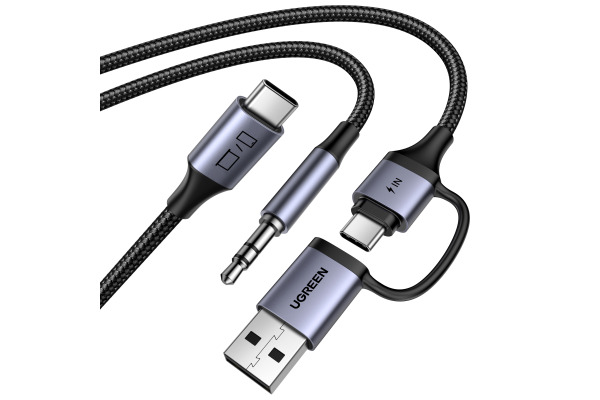 UGREEN Audio Adapter 2-in-1 45009 2xUSB-C, USB-A, 3.5mm
