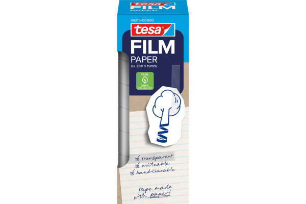 TESA Klebeband Papier 33mx19mm 59215-000 8 Rollen