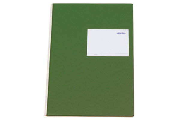 SIMPLEX Statistikbuch A4 19086 3 Kolonnen, grün 80 Blatt